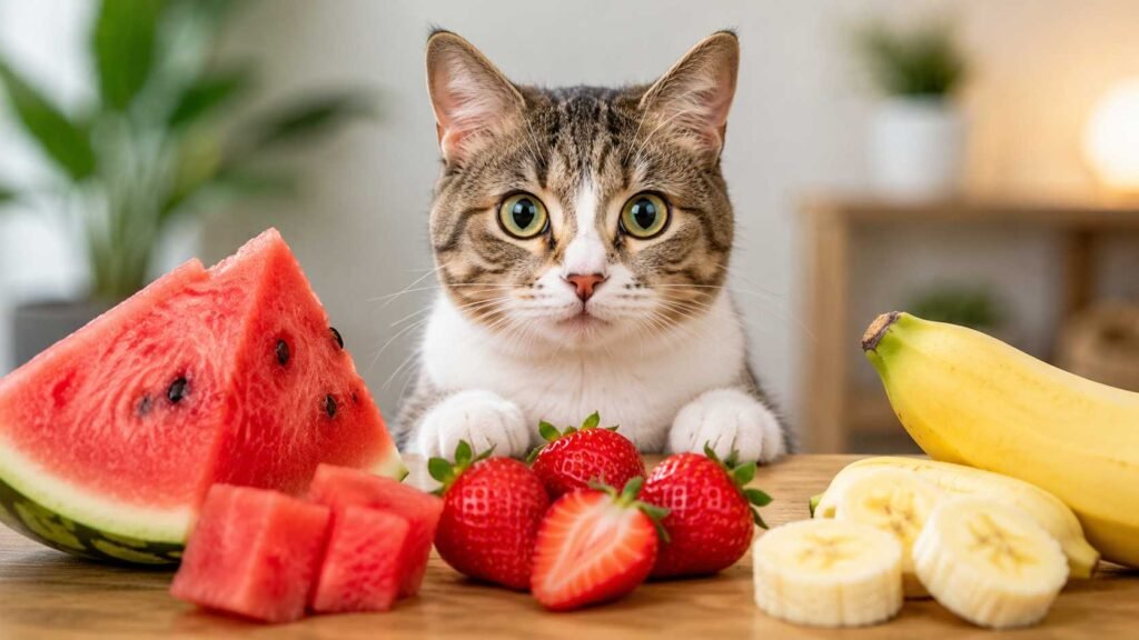 Can Cats Eat Watermelon, Strawberries, Or Bananas