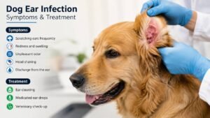 Read more about the article Dog Ear Infection Symptoms & Treatment