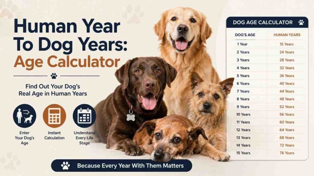 Human Year To Dog Years: Age Calculator