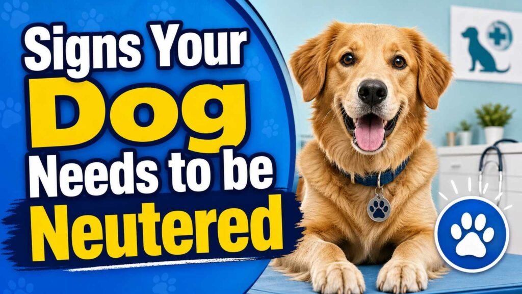Signs Your Dog Needs To Be Neutered​